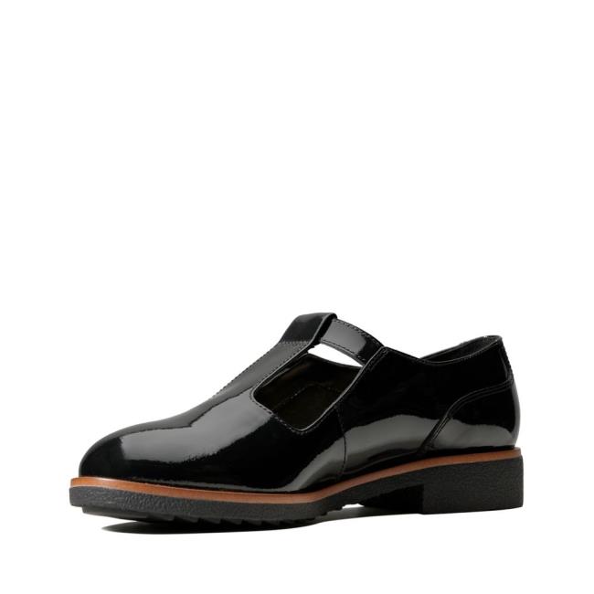 Női Clarks Griffin Town Fekete Cipő Fekete | CLK740PJV