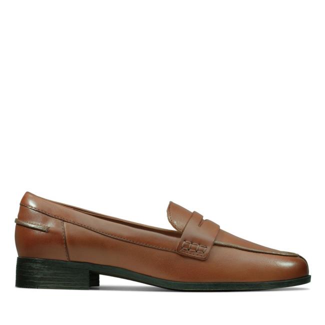 Női Clarks Hamble Loafer Mokaszin Barna | CLK739JLR