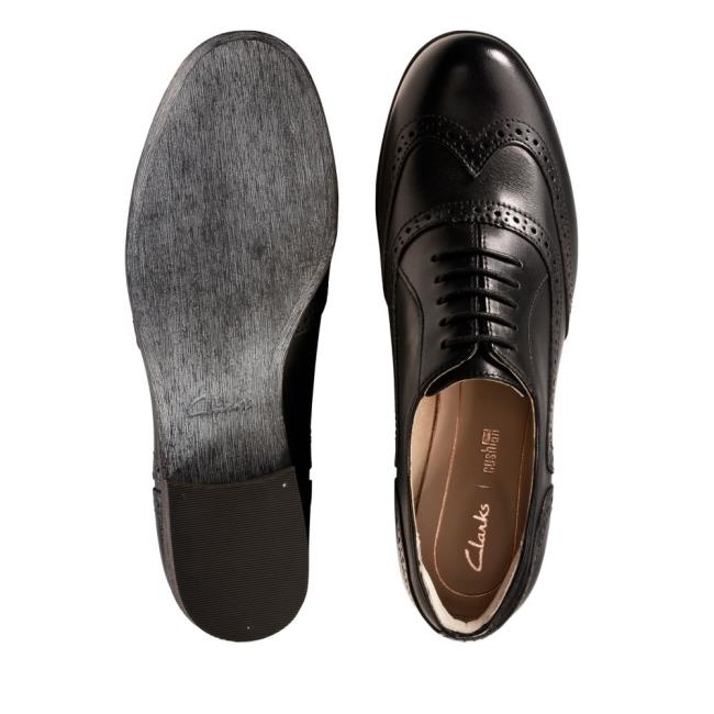 Női Clarks Hamble Oak Fekete Cipő Fekete | CLK806MWV