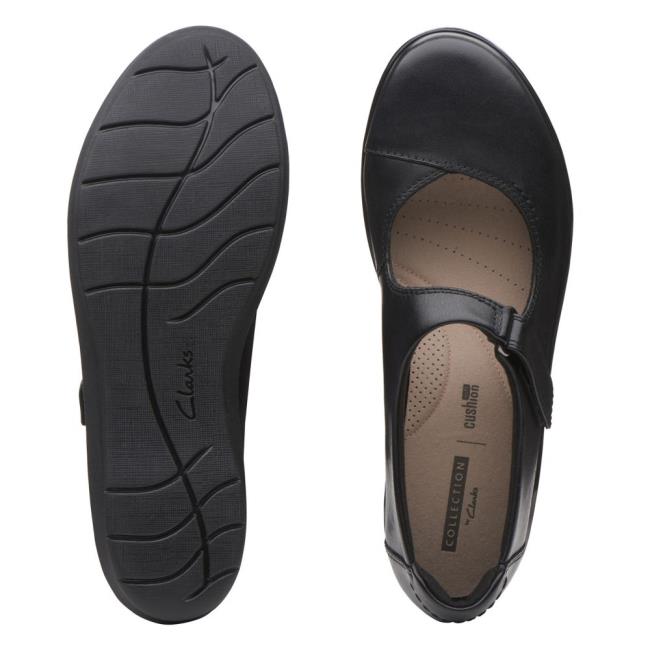 Női Clarks Hope Henley Fekete Cipő Fekete | CLK743YCE