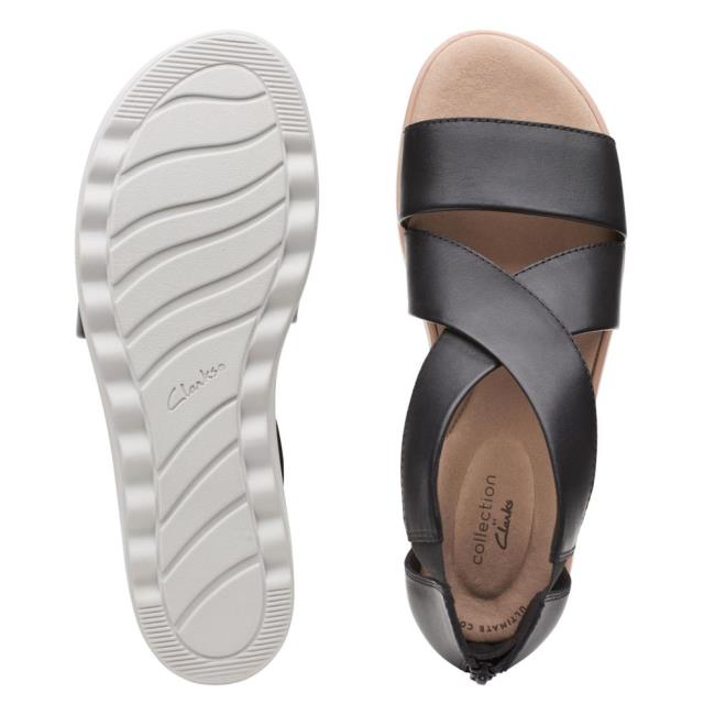 Női Clarks Jillian Rise Szandál Fekete | CLK674LQD