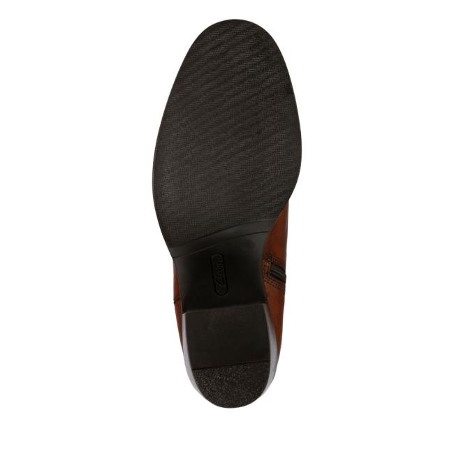 Női Clarks Mascarpone 2 Up Térdig Érő Csizma Barna | CLK067QWS