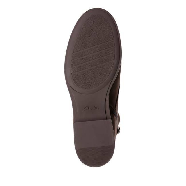 Női Clarks Memi Csipke Bokacsizma Barna | CLK362CJF