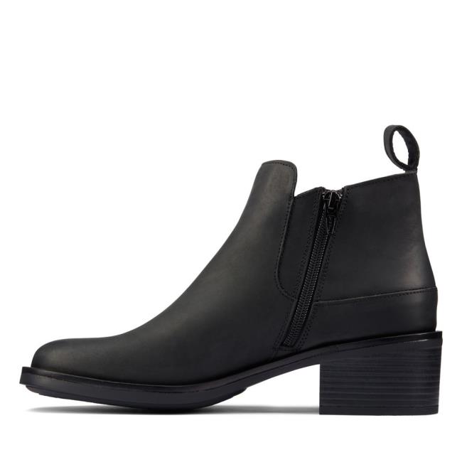 Női Clarks Memi Zip Bokacsizma Fekete | CLK870VHM