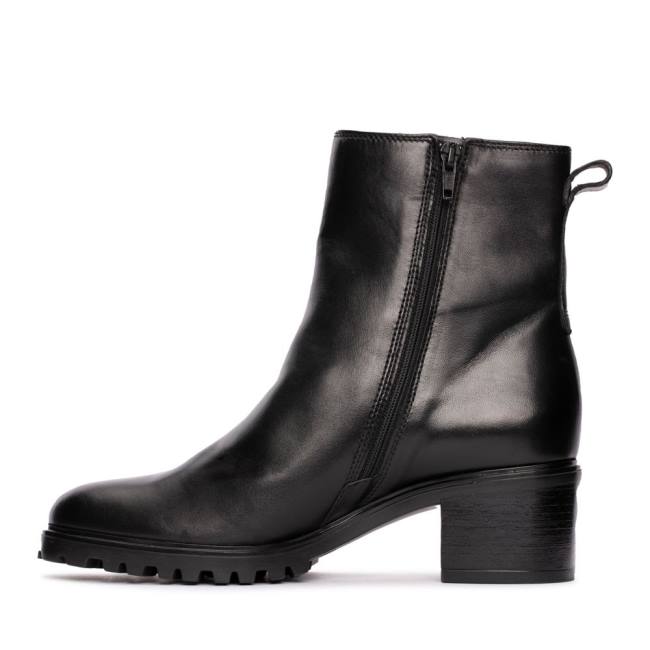 Női Clarks Meraleigh Zip Bokacsizma Fekete | CLK752SRY