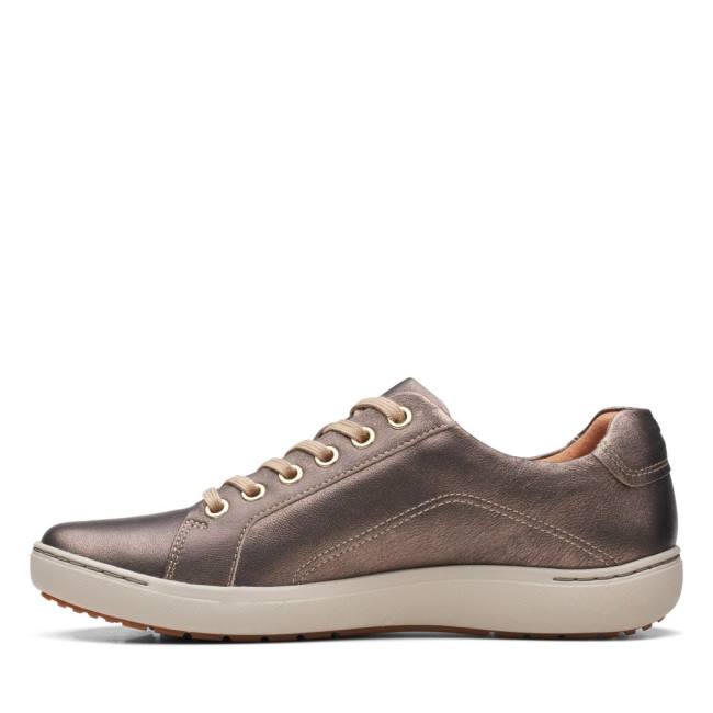 Női Clarks Nalle Csipke Balerina Cipő Bronze | CLK978IFR