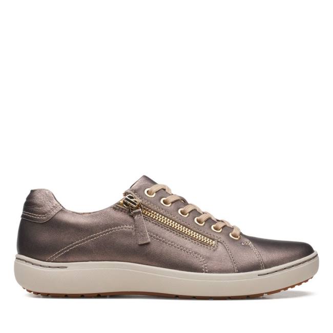 Női Clarks Nalle Csipke Balerina Cipő Bronze | CLK978IFR