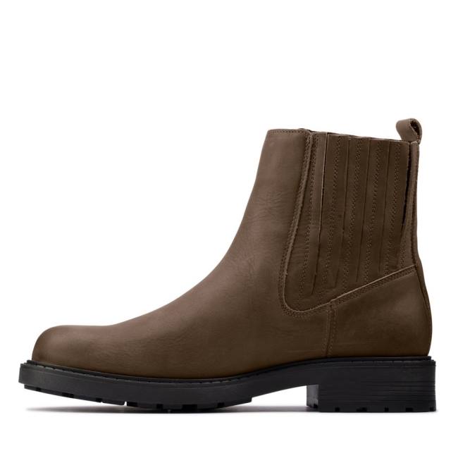 Női Clarks Orinoco2 Mid Bokacsizma Sötétolivazöld | CLK698BAM