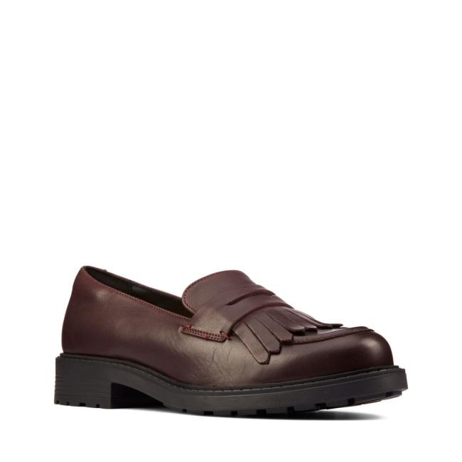 Női Clarks Orinoco 2 Loafer Mokaszin Bordó | CLK385ETH