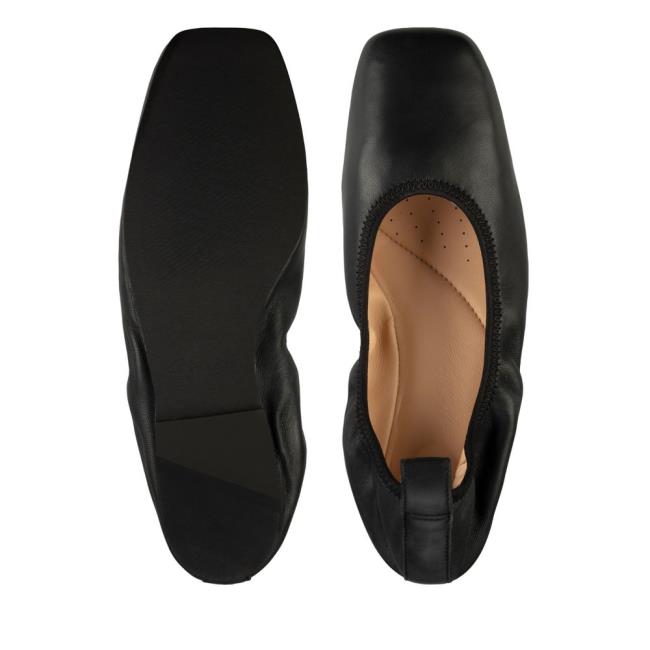 Női Clarks Pure Ballet Balerina Cipő Fekete | CLK028OUL