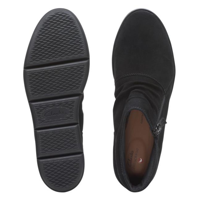 Női Clarks Shaylin Up Bokacsizma Fekete | CLK943EPL