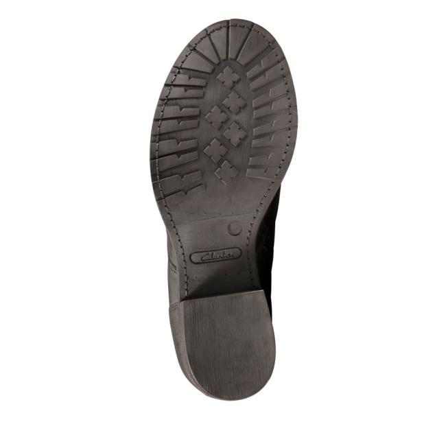 Női Clarks Thornby Csipke Bokacsizma Fekete | CLK425JAX