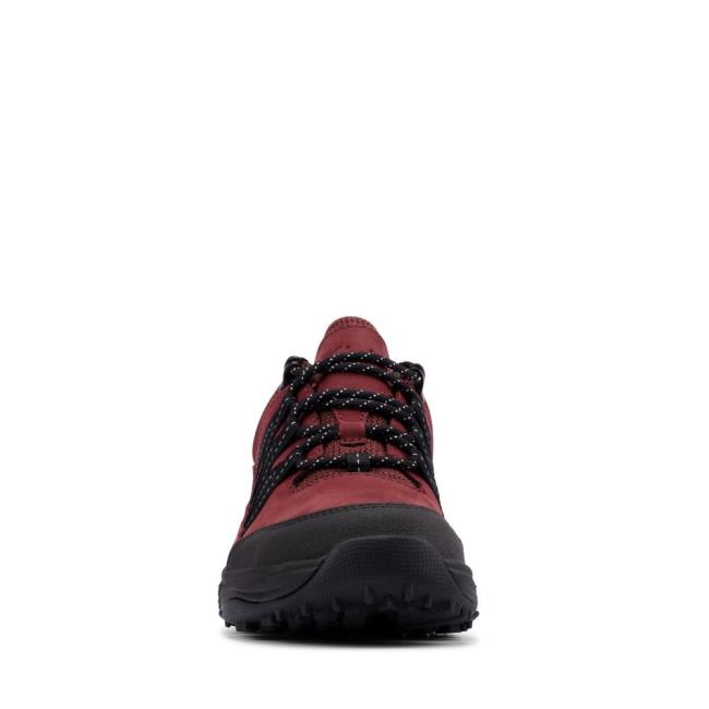 Női Clarks Tri Path Lo GORE-TEX Tornacipő Bordó | CLK271OMQ