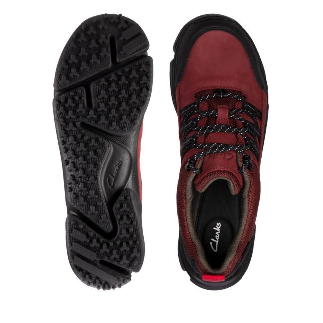 Női Clarks Tri Path Lo GORE-TEX Tornacipő Bordó | CLK271OMQ