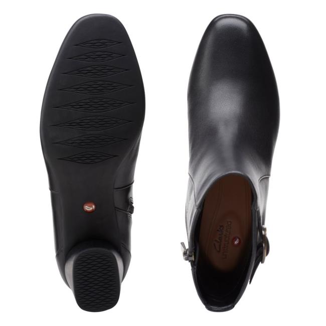 Női Clarks Un Cosmo Vibe Bokacsizma Fekete | CLK934ZSB