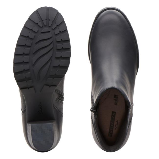 Női Clarks Verona Trish Magassarkú Csizma Fekete | CLK102MKC