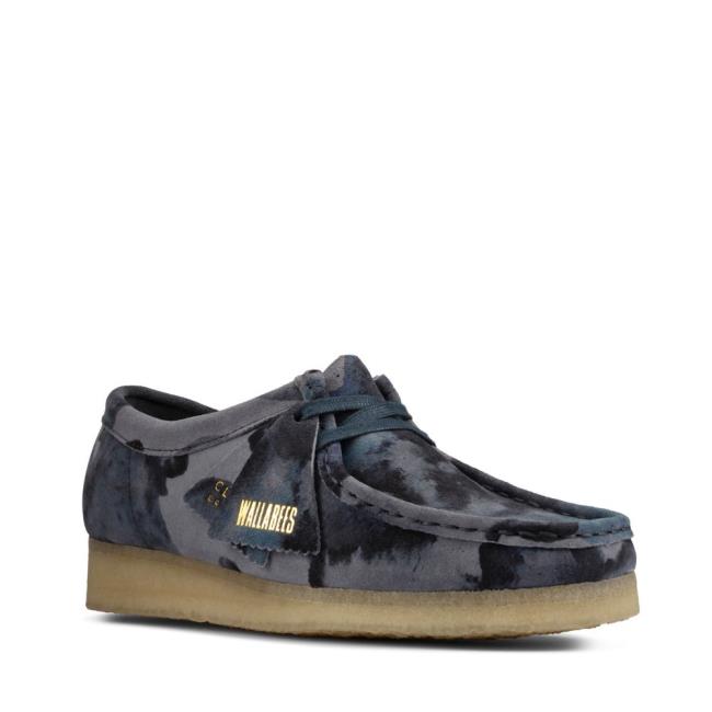 Női Clarks Wallabee Balerina Cipő Kék Camo | CLK428LCM