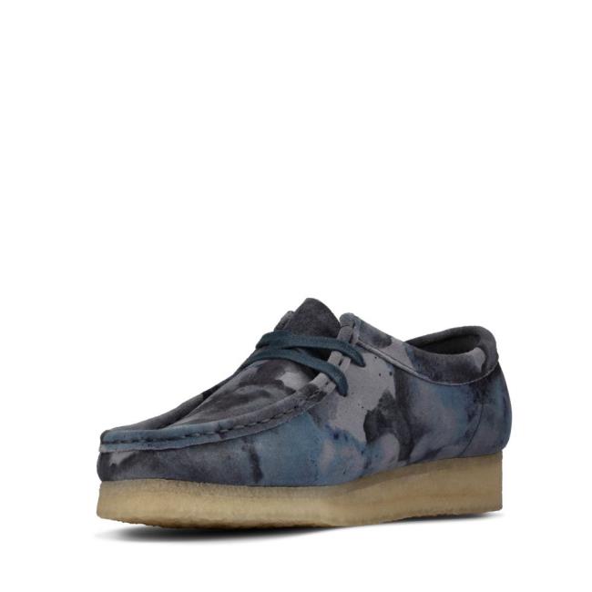 Női Clarks Wallabee Balerina Cipő Kék Camo | CLK428LCM