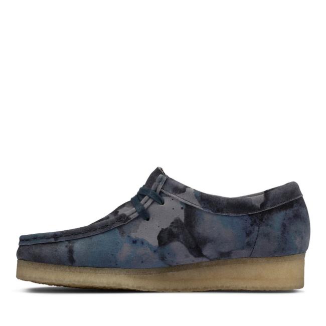 Női Clarks Wallabee Balerina Cipő Kék Camo | CLK428LCM