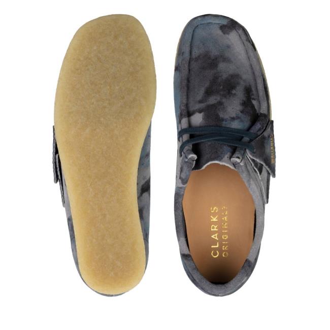 Női Clarks Wallabee Balerina Cipő Kék Camo | CLK428LCM