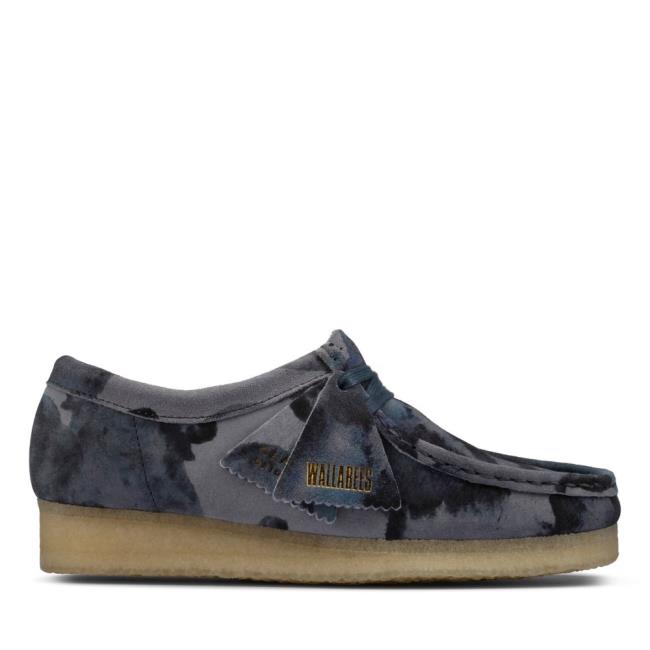 Női Clarks Wallabee Balerina Cipő Kék Camo | CLK428LCM