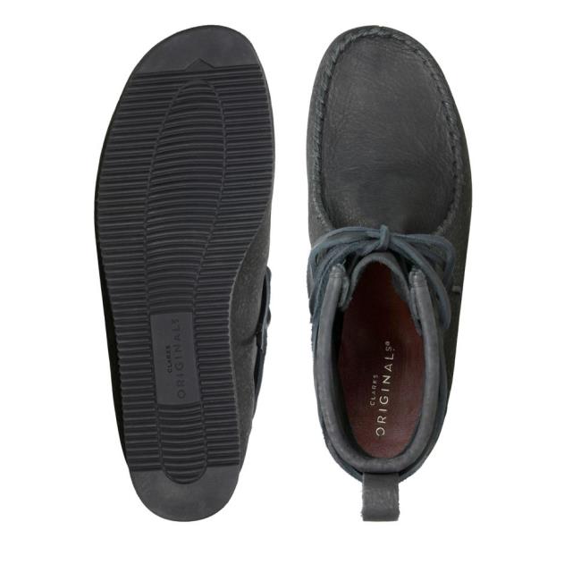 Női Clarks Wallabee Craft Bokacsizma Fekete | CLK743SWV