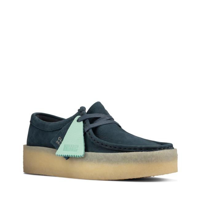 Női Clarks Wallabee Cup Balerina Cipő Kék | CLK846EWI