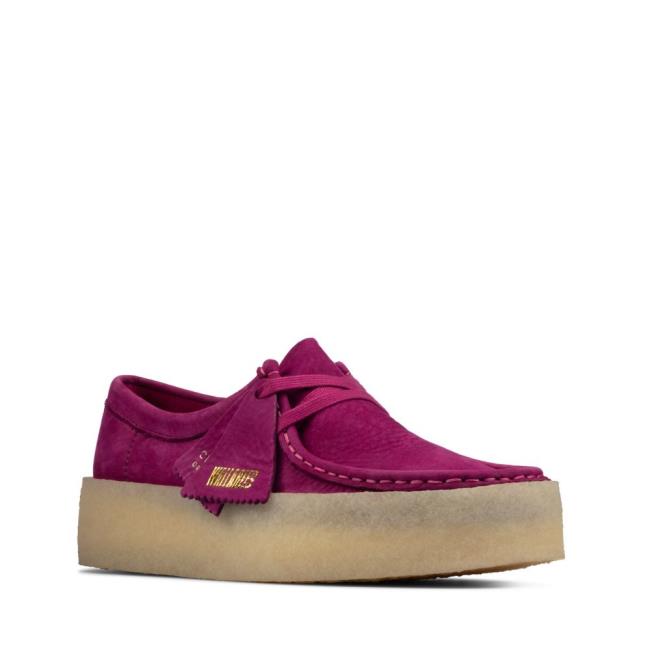 Női Clarks Wallabee Cup Balerina Cipő Lila | CLK701BDP