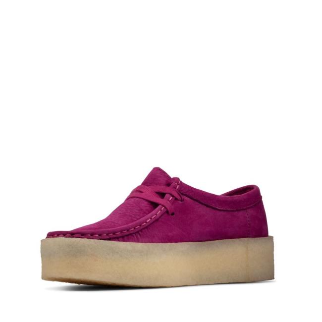 Női Clarks Wallabee Cup Balerina Cipő Lila | CLK701BDP