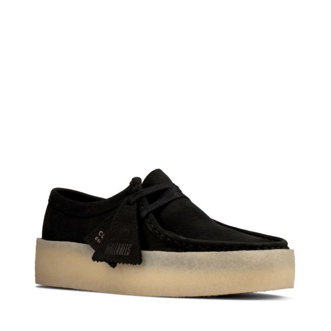 Női Clarks Wallabee Cup Fekete Cipő Fekete | CLK574TBH