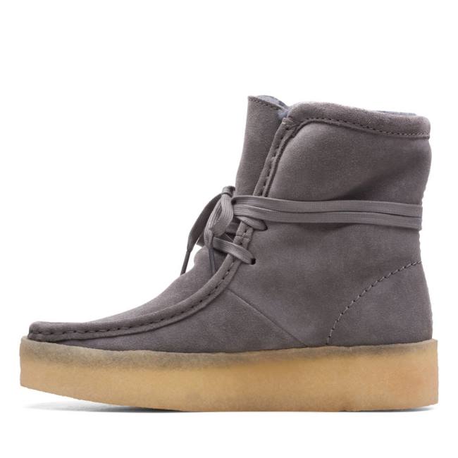 Női Clarks Wallabee Cup Hi Alkalmi Csizma Szürke | CLK623VXH